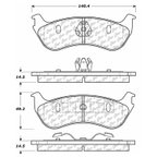 Centric 106.08810 Disc Brake Pad Set - Rear - view 5
