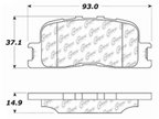 Centric 106.08851 Disc Brake Pad Set - Rear - view 5