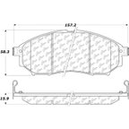 Centric 106.08880 Disc Brake Pad Set - Front - view 6