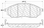 Centric 106.08880 Disc Brake Pad Set - Front - view 5