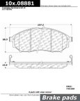 Centric 106.08881 Disc Brake Pad Set - Front - view 1