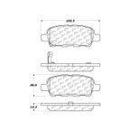 Centric 106.09050 Disc Brake Pad Set - Rear - view 7