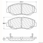 Centric 106.09140 Disc Brake Pad Set - Front - view 1