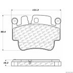 Centric 106.09170 Disc Brake Pad Set - Front or Rear - view 1