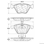 Centric 106.09181 Disc Brake Pad Set - Front - view 1
