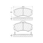 Centric 106.09240 Disc Brake Pad Set - Front - view 7