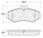 Centric 106.09280 Disc Brake Pad Set - Rear - view 6