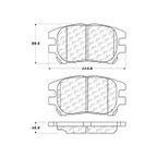 Centric 106.09300 Disc Brake Pad Set - Front - view 4