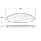 Centric 106.09310 Disc Brake Pad Set - Front - view 6