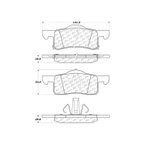 Centric 106.09350 Disc Brake Pad Set - Rear - view 7
