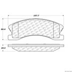 Centric 106.09450 Disc Brake Pad Set - Front - view 1