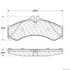 Centric 106.09490 Disc Brake Pad Set - Front or Rear - view 1