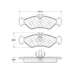 Centric 106.09510 Disc Brake Pad Set - Rear - view 4