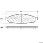 Centric 106.09530 Disc Brake Pad Set - Front - view 1