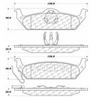 Centric 106.09630 Disc Brake Pad Set - Rear - view 6