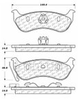 Centric 106.09640 Disc Brake Pad Set - Rear - view 5