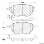 Centric 106.09690 Disc Brake Pad Set - Front - view 1
