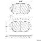 Centric 106.09691 Disc Brake Pad Set - Front - view 1