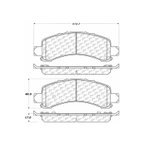 Centric 106.09741 Disc Brake Pad Set - Rear - view 6