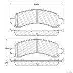Centric 106.09741 Disc Brake Pad Set - Rear - view 1