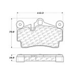Centric 106.09780 Disc Brake Pad Set - Rear - view 6