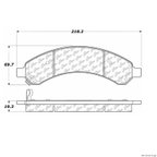 Centric 106.09890 Disc Brake Pad Set - Rear - view 1
