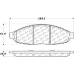 Centric 106.09970 Disc Brake Pad Set - Front - view 6