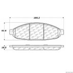Centric 106.09970 Disc Brake Pad Set - Front - view 1