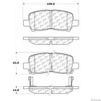 Centric 106.09990 Disc Brake Pad Set - Rear - view 1