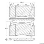 Centric 106.10010 Disc Brake Pad Set - Front or Rear - view 1