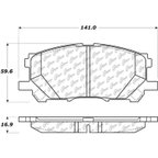 Centric 106.10050 Disc Brake Pad Set - Front - view 5