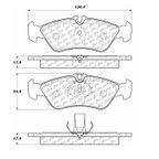 Centric 106.10060 Disc Brake Pad Set - Rear - view 6