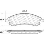 Centric 106.10190 Disc Brake Pad Set - Front - view 6