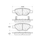 Centric 106.10330 Disc Brake Pad Set - Rear - view 6