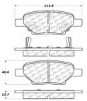 Centric 106.10330 Disc Brake Pad Set - Rear - view 5