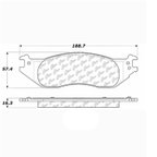 Centric 106.10450 Disc Brake Pad Set - Front - view 6