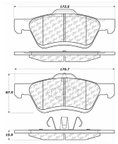 Centric 106.10470 Disc Brake Pad Set - Front - view 6