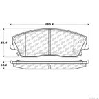 Centric 106.10560 Disc Brake Pad Set - Front - view 1