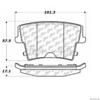 Centric 106.10570 Disc Brake Pad Set - Front or Rear - view 1
