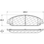 Centric 106.10580 Disc Brake Pad Set - Front - view 7