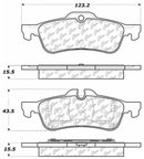 Centric 106.10600 Disc Brake Pad Set - Rear - view 6