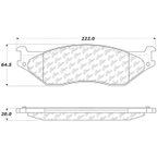 Centric 106.10660 Disc Brake Pad Set - Front or Rear - view 5