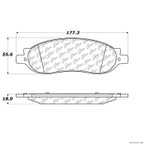Centric 106.10680 Disc Brake Pad Set - Rear - view 1