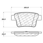 Centric 106.10710 Disc Brake Pad Set - Rear - view 6