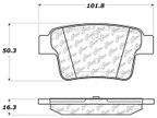 Centric 106.10710 Disc Brake Pad Set - Rear - view 5