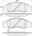 Centric 106.10740 Disc Brake Pad Set - Front - view 6