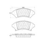Centric 106.10760 Disc Brake Pad Set - Front - view 7