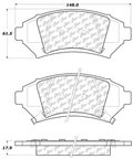 Centric 106.10760 Disc Brake Pad Set - Front - view 6