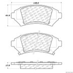 Centric 106.10760 Disc Brake Pad Set - Front - view 1