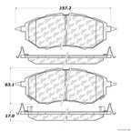 Centric 106.10780 Disc Brake Pad Set - Front - view 1